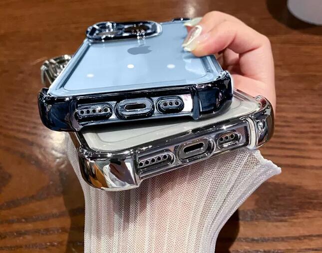 耐衝撃 最強iPhoneケース、完全透明で柔らかいiPhone14ケース、iPhone13ケース 1つ買うと1つプレゼント
